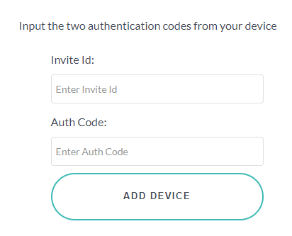 Add Device Input Codes