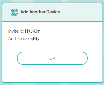 Add Device Invitation